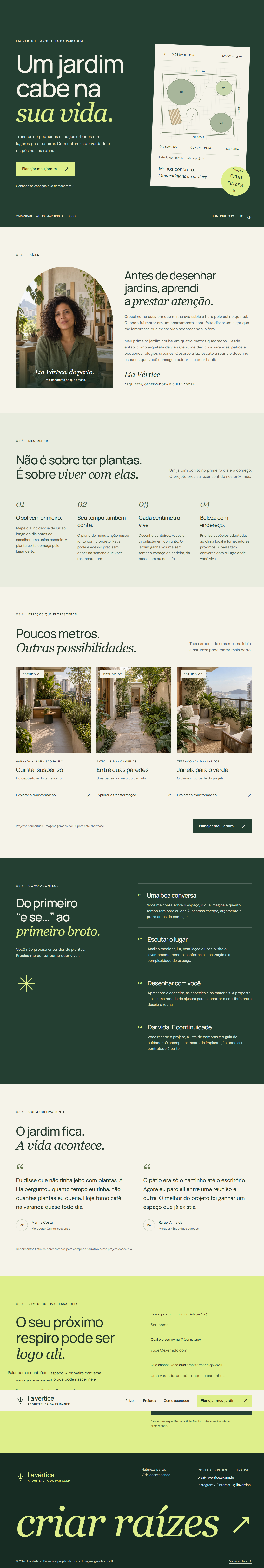Retrato de profissional em um ambiente de trabalho com plantas